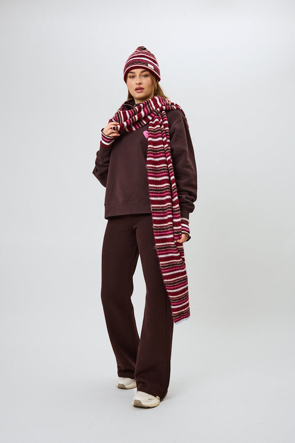 Oh April Arlo Beanie Multicolor Stripe