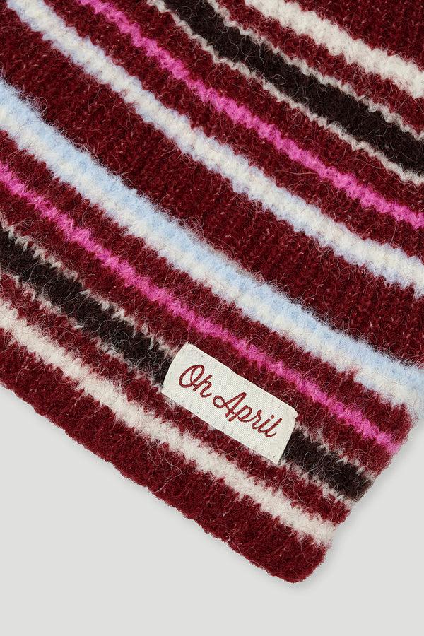 Oh April Arlo Beanie Multicolor Stripe