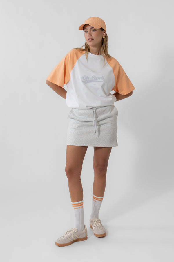 oh april Aron Mini Skirt Grey