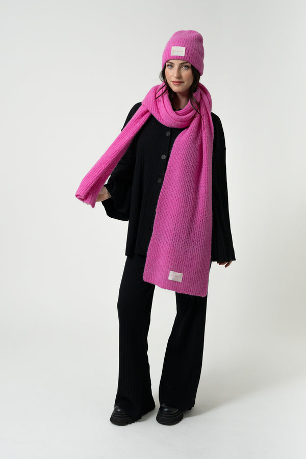 Oh April Bella Scarf Deep Pink