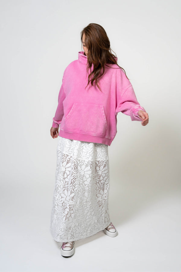 Oh April BF Hoodie Cherish Fuchsia Acid