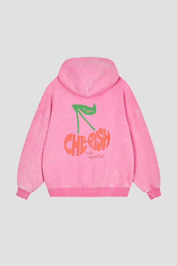 oh april BF Hoodie Cherish Fuchsia Acid