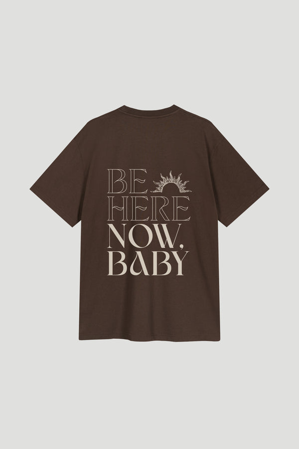 oh april BF T-Shirt Baby Deep Brown