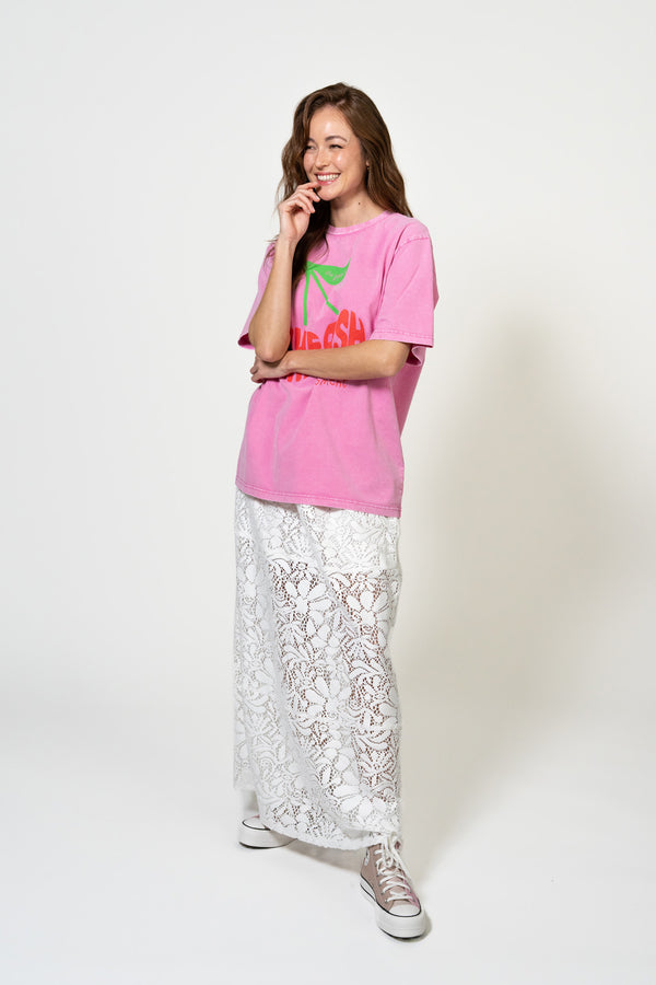 Oh April BF T-Shirt Cherish Fuchsia Acid