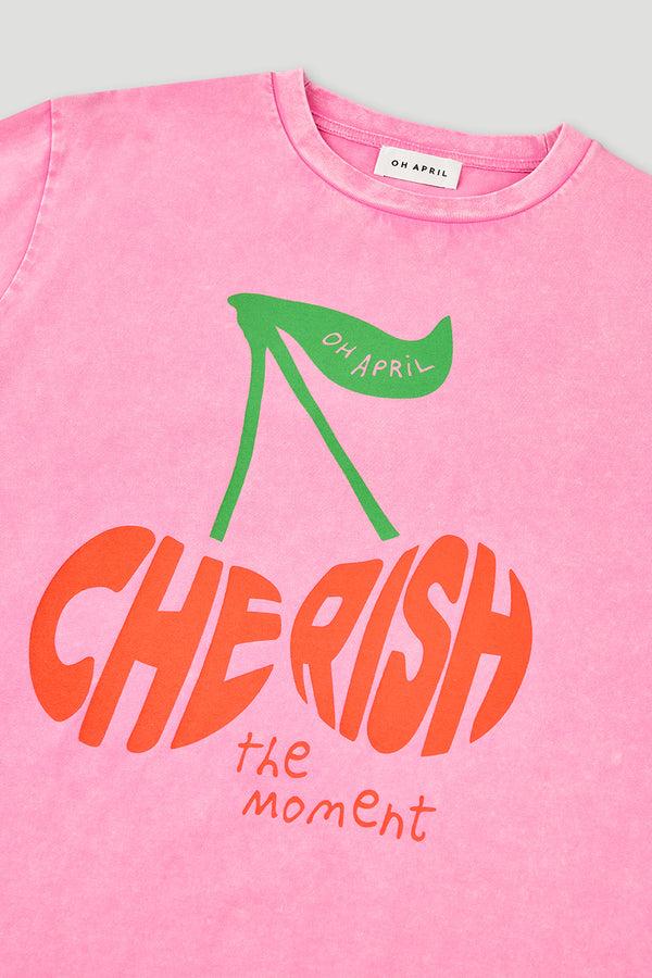 Oh April BF T-Shirt Cherish Fuchsia Acid