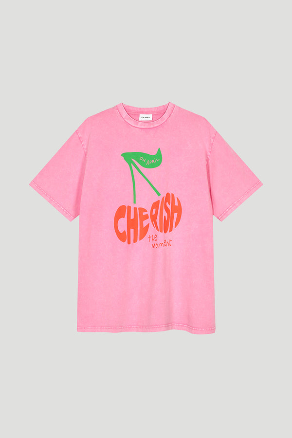 oh april BF T-Shirt Cherish Fuchsia Acid