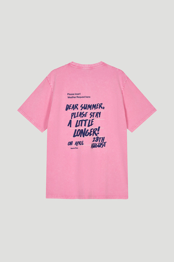 oh april BF T-Shirt Dear Summer Fuchsia Acid