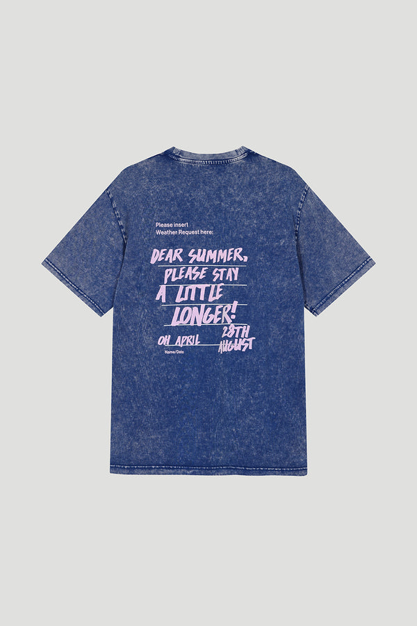 oh april BF T-Shirt Dear Summer Royal Blue