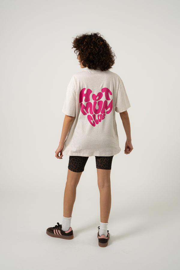 Oh April BF T-Shirt Hot Mom Beige Melange