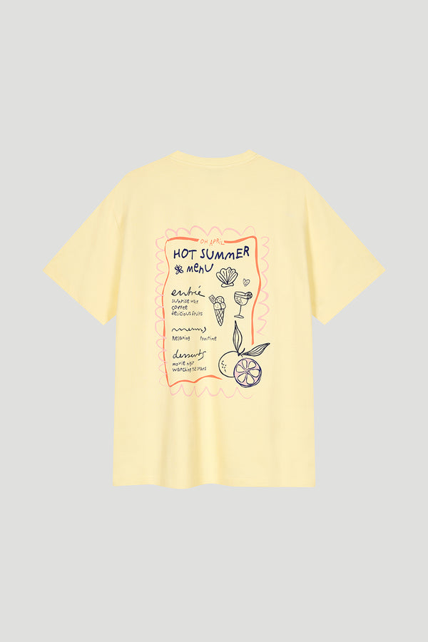 oh april BF T-Shirt Hot Summer Menu Lemon