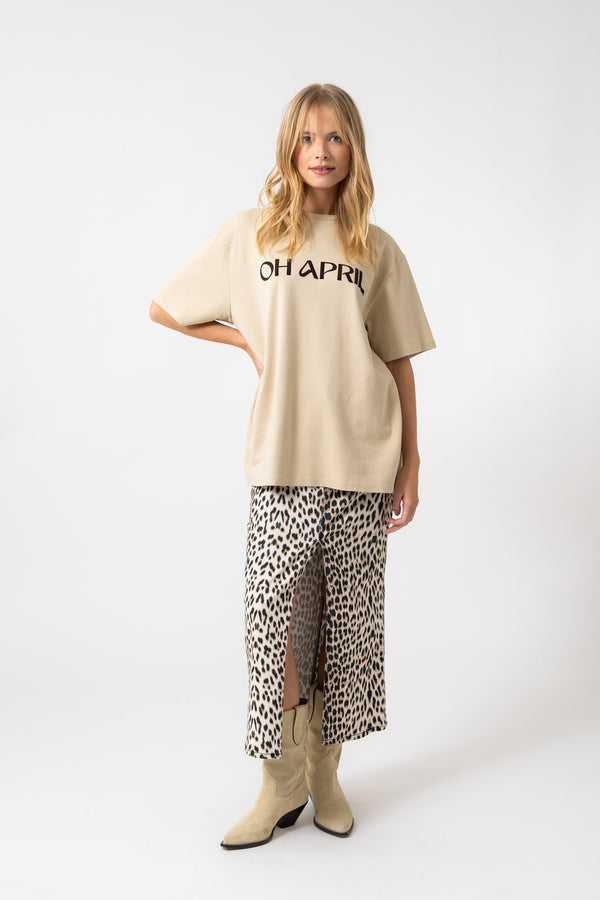 Oh April BF T-Shirt Logo Bright Mud