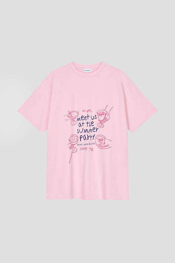 Oh April BF T-Shirt Summer Party Soft Blush