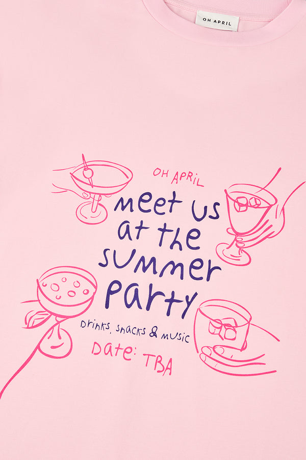 Oh April BF T-Shirt Summer Party Soft Blush