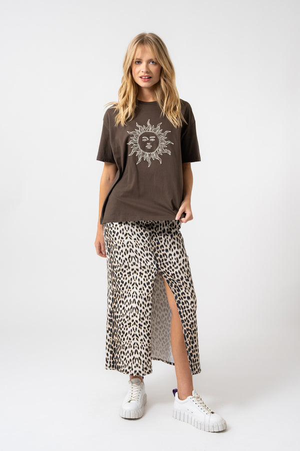 Oh April BF T-Shirt Sun Deep Brown