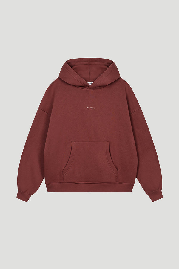 Oh April Boyfriend Hoodie Cherrywood