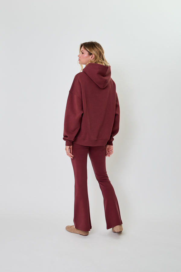 Oh April Boyfriend Hoodie Cherrywood