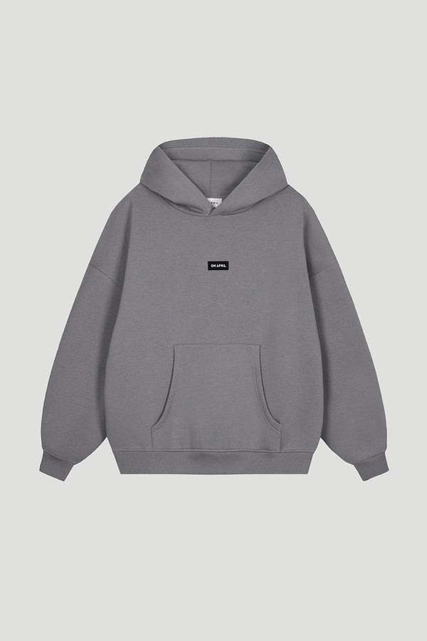oh april Boyfriend Hoodie Dark Grey