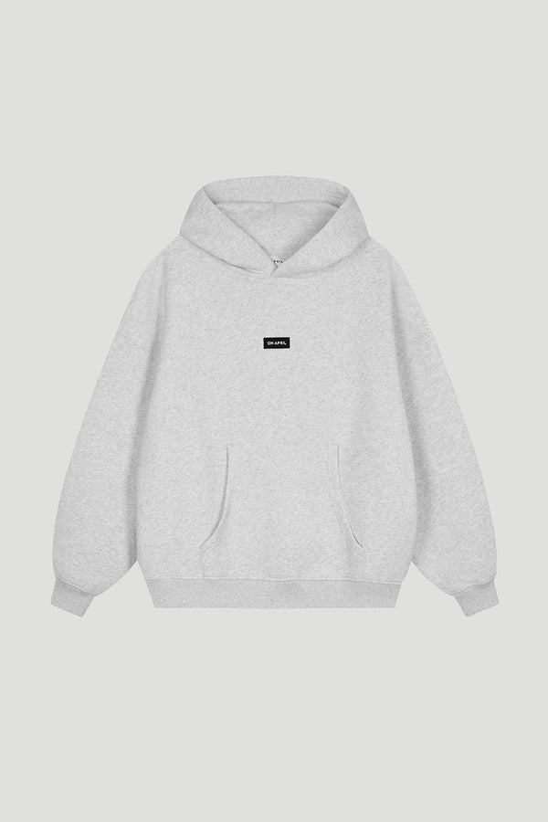 Oh April Boyfriend Hoodie Grey Melange