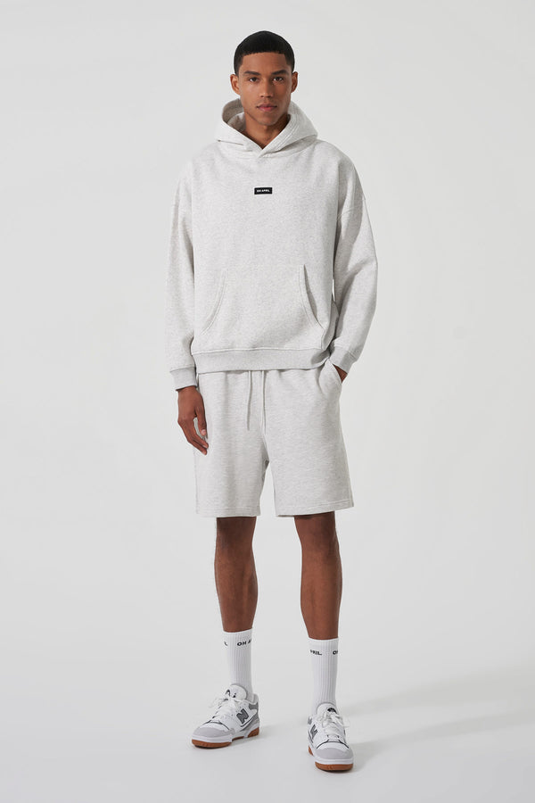 Oh April Boyfriend Hoodie Grey Melange