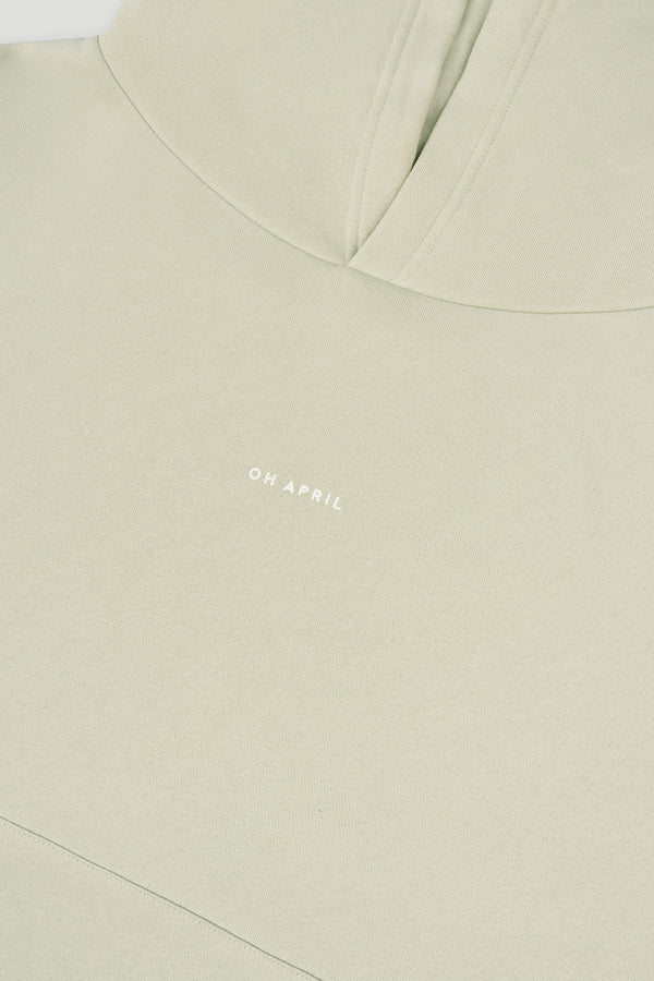 Oh April Boyfriend Hoodie Soft Green