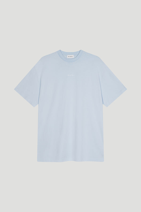 oh april Boyfriend T-Shirt Blue