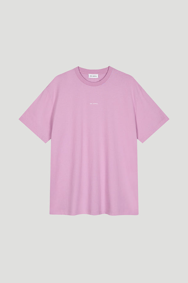 oh april Boyfriend T-Shirt Bright Lilac