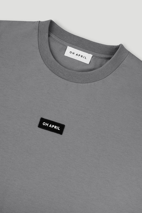Oh April Boyfriend T-Shirt Dark Grey