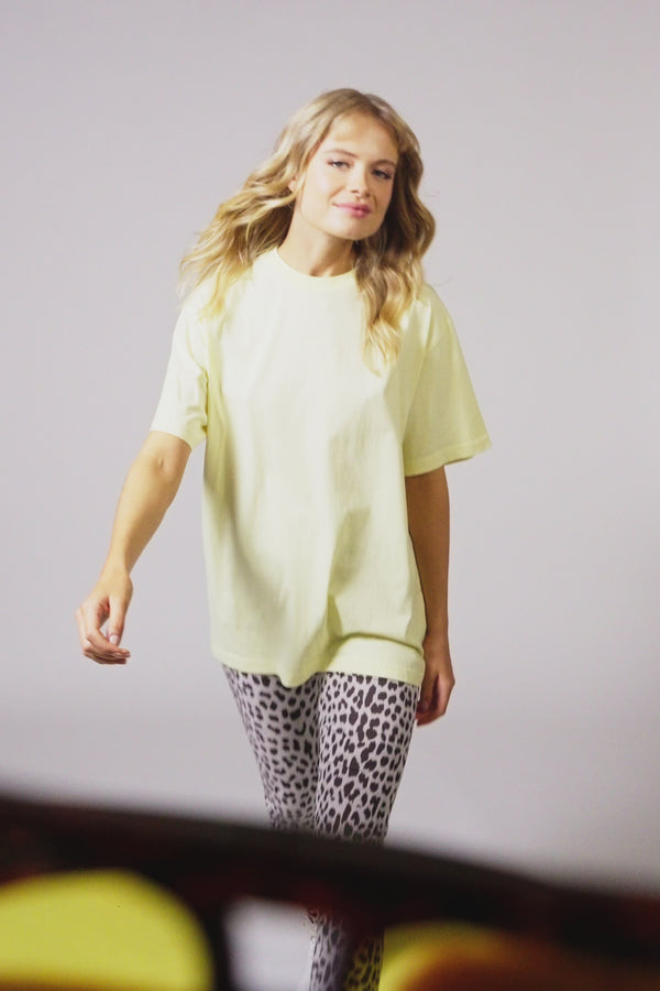 Oh April Boyfriend T-Shirt Lemon