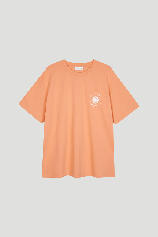 Oh April Boyfriend T-Shirt Progress Peach