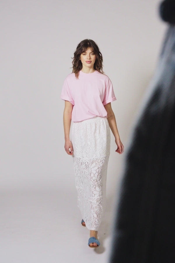 Oh April Boyfriend T-Shirt Soft Blush