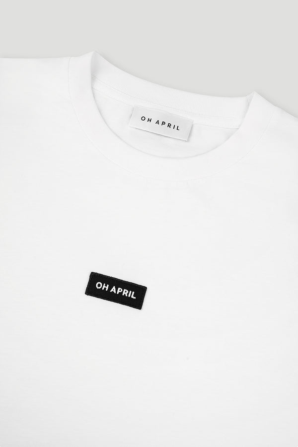 Oh April Boyfriend T-Shirt White