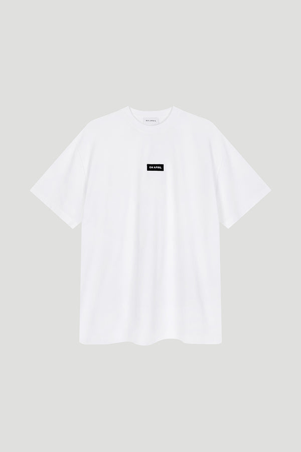 oh april Boyfriend T-Shirt White