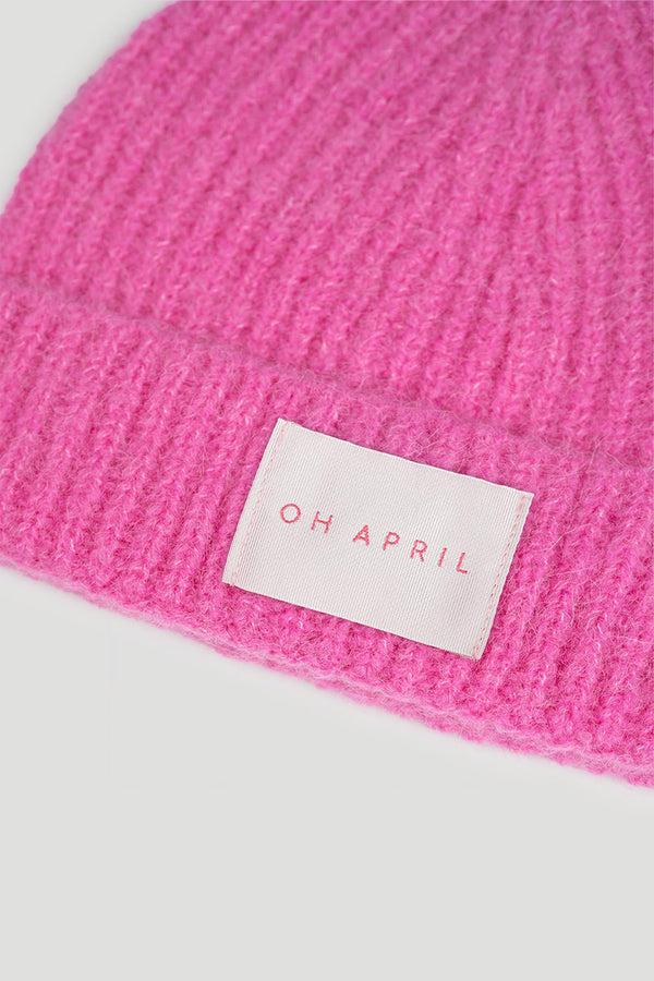 Oh April Bree Beanie Deep Pink