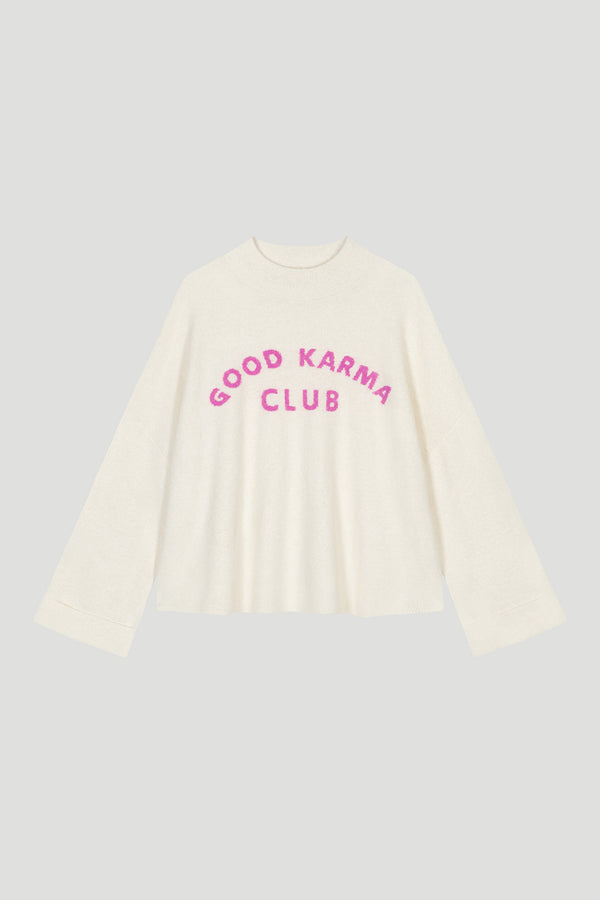 Oh April Coco Knit Jumper Off White