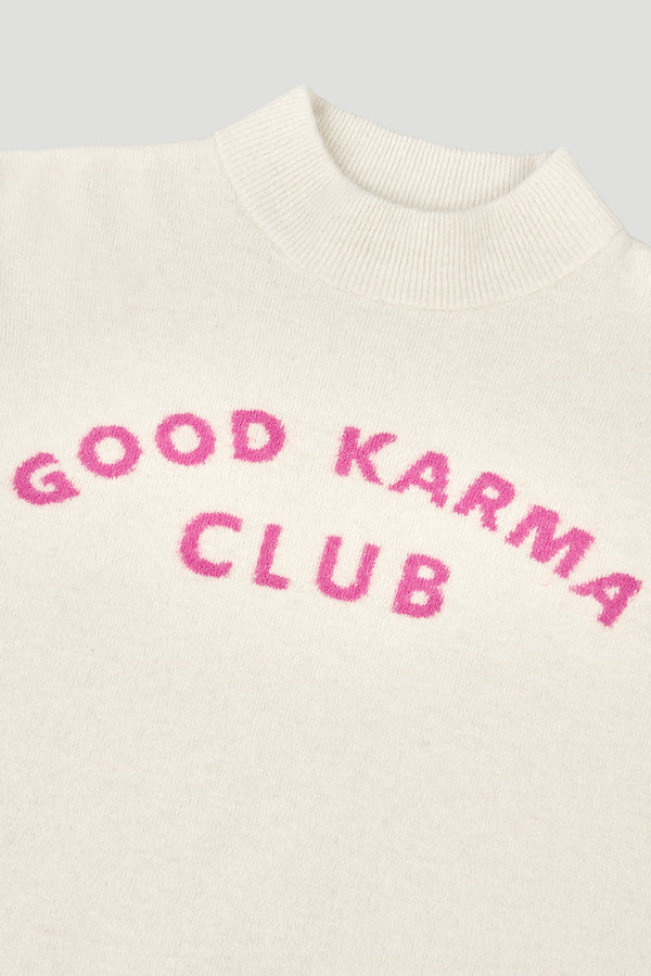 Oh April Coco Knit Jumper Off White
