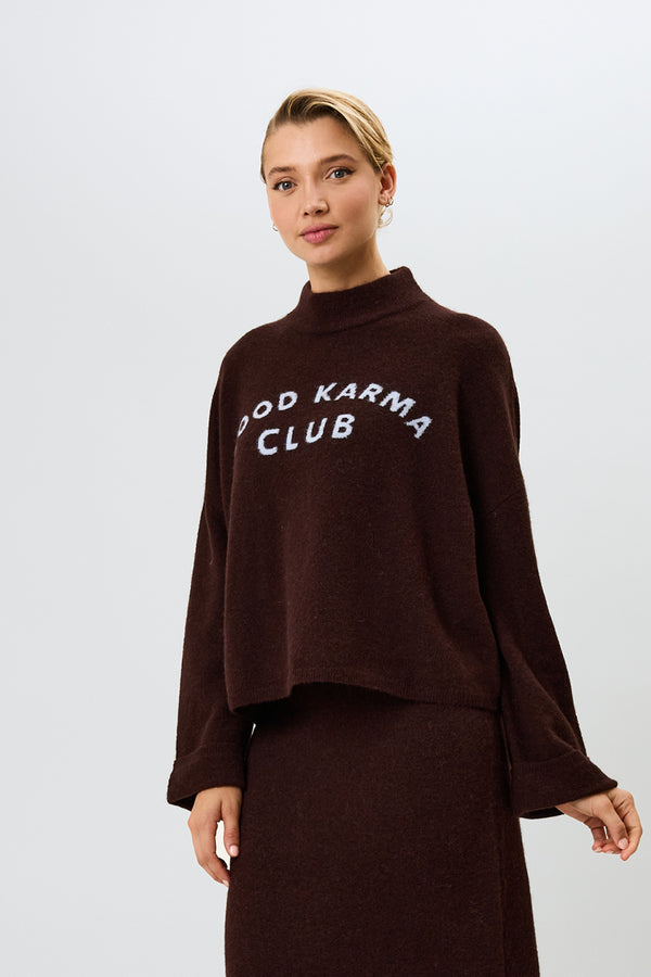 oh april Coco Knit Jumper Truffle