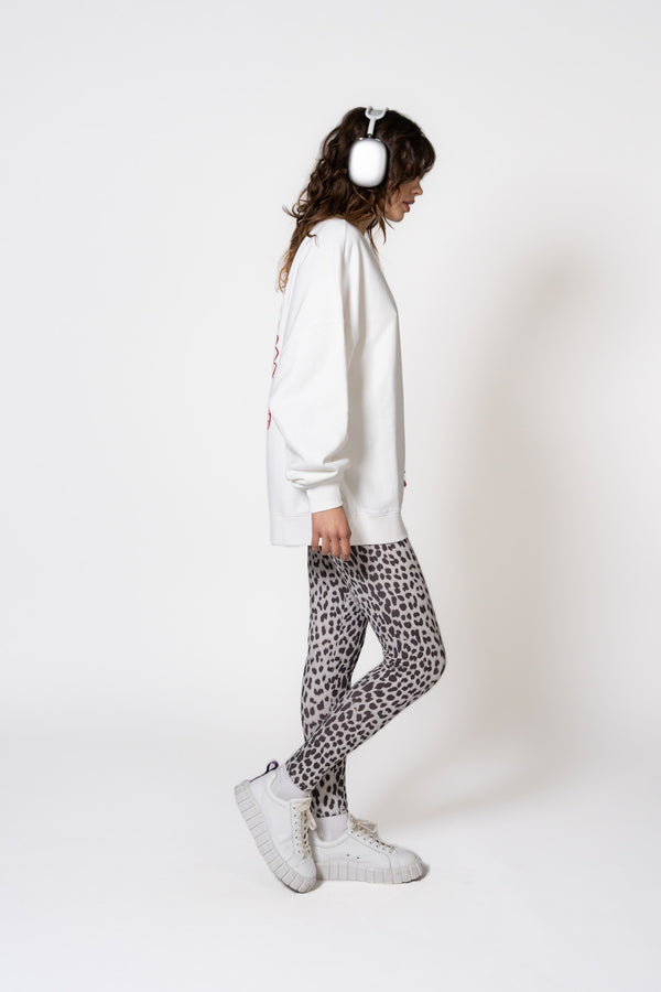 Oh April Crewneck Sweater Hot Summer Menu Pearl