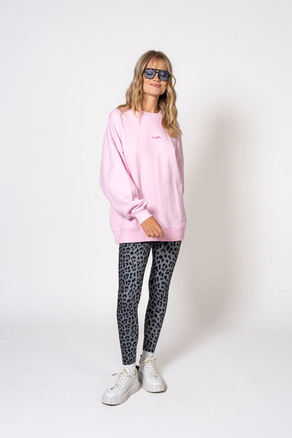 Oh April Crewneck Sweater Summer Party Soft Blush