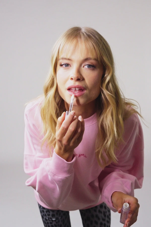 Oh April Crewneck Sweater Summer Party Soft Blush