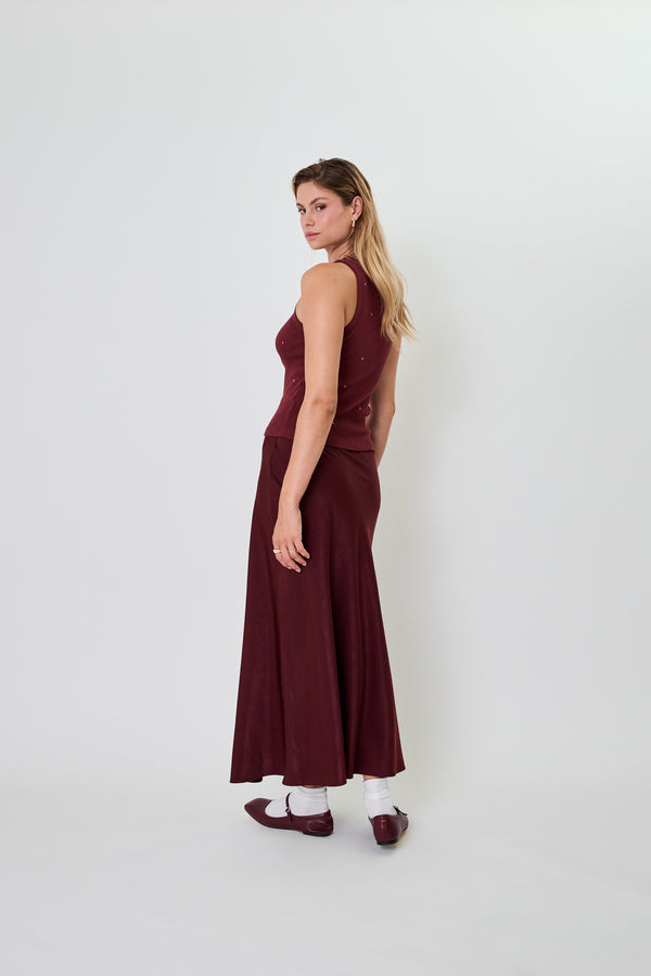 Oh April Dany Top Cherrywood