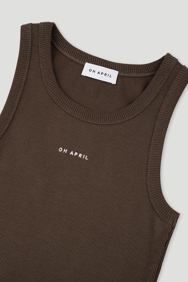 Oh April Dara Top Deep Brown