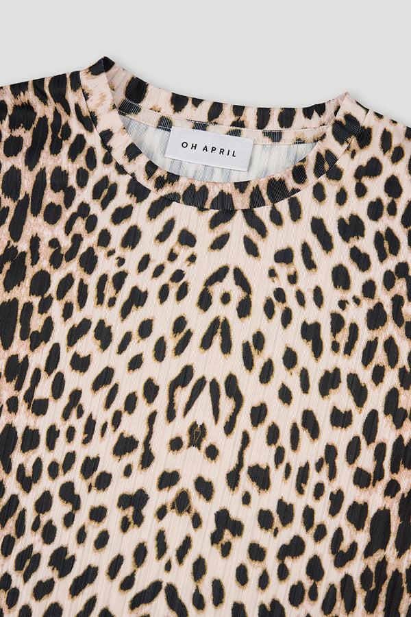 Oh April Dunn Plissee Top Leo