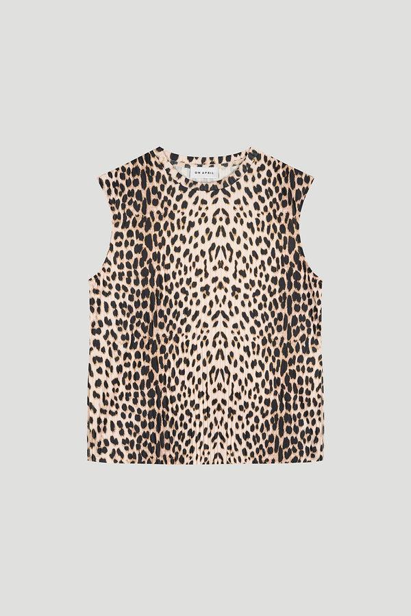 oh april Dunn Plissee Top Leo