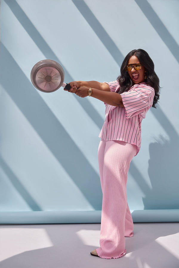 oh april Eira Flared Pants Baby Rose