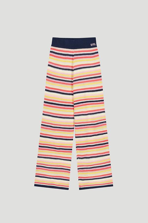 oh april Harlee Knit Pants Multicolor Stripe