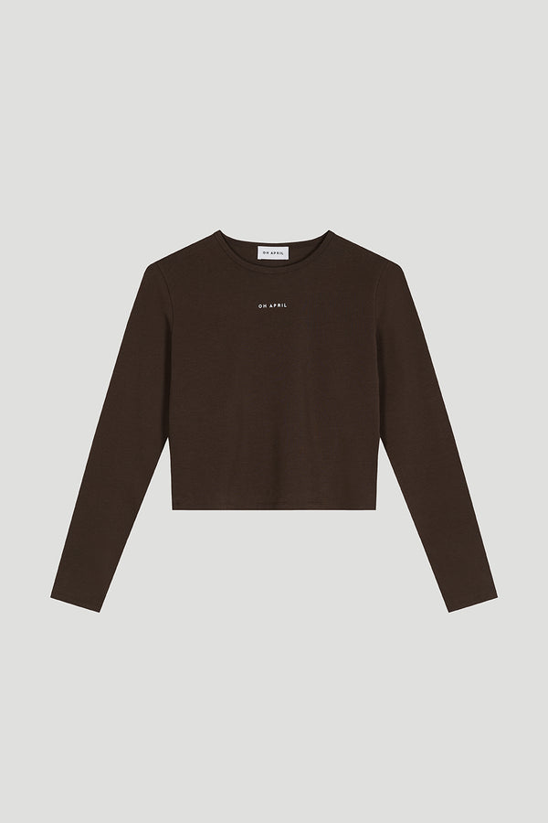 oh april Ica Longsleeve Deep Brown