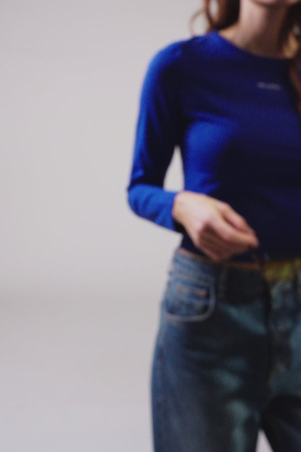 Oh April Ica Longsleeve Royal Blue