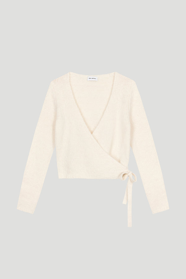 Oh April Indie Wrap Jacket Ivory