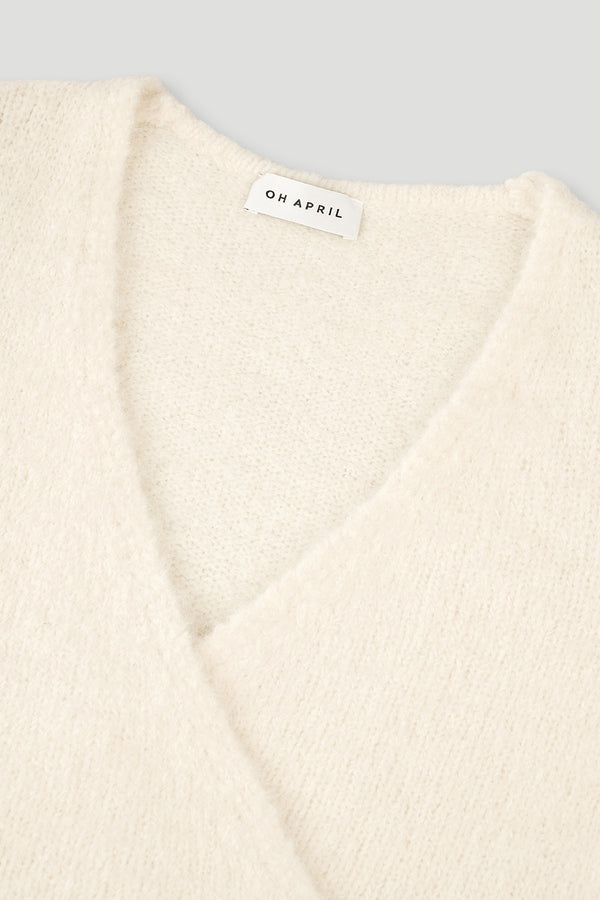 Oh April Indie Wrap Jacket Ivory