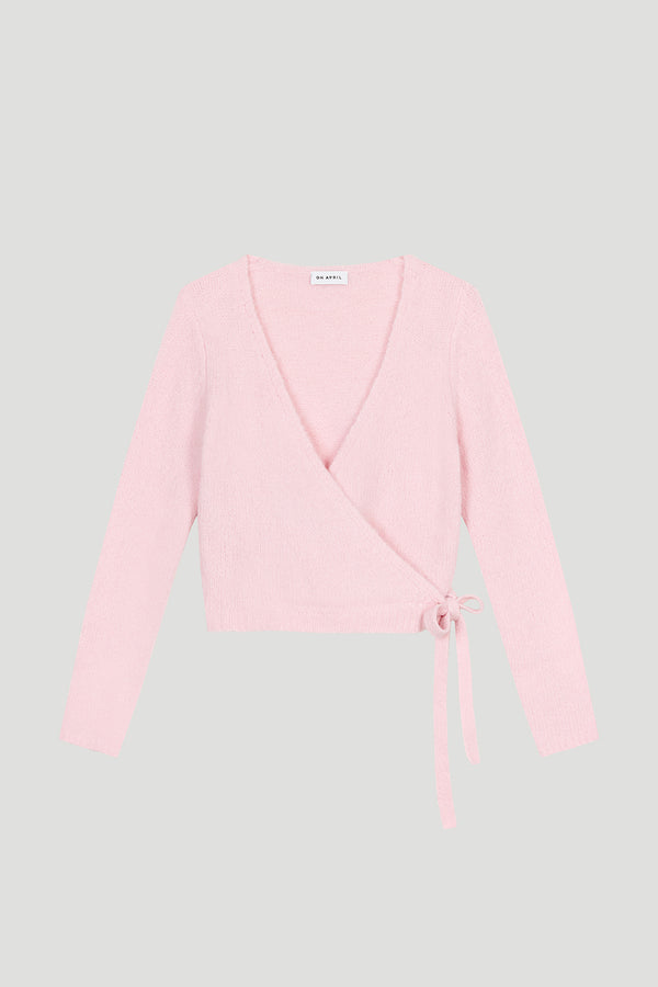 Oh April Indie Wrap Jacket Sugar Pink